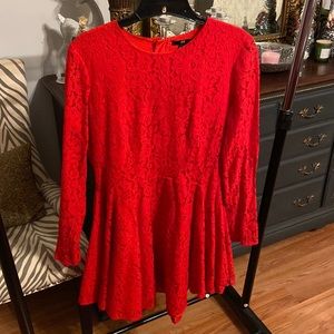 H&M red lace dress